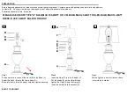 Preview for 2 page of Safavieh Lighting TBL4216A Manual