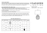 Safavieh Lighting TBL4421A Instruction Manual preview