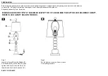 Preview for 2 page of Safavieh Lighting TRACE TBL4164A Manual