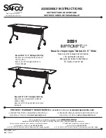 Safco 2031 Assembly Instructions Manual preview