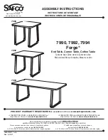 Safco Forge 7990 Assembly Instructions preview