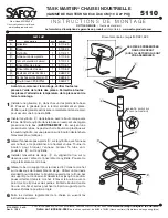 Preview for 3 page of Safco TASK MASTER 5110 Assembly Instructions Manual