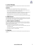 Preview for 7 page of SAFE HOME WS209 User Manual