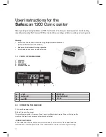 Preview for 2 page of Safescan 1200 User Manual