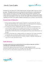 Safespaces Siesta Hi-Lo Use & Care Manual preview