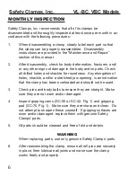 Preview for 8 page of Safety Clamps VL-BC Operation, Maintenance, And Repair Manual