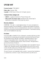 Preview for 3 page of Sailor SP3510 VHF User Manual