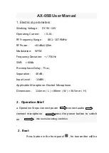 Preview for 1 page of SainSonic AX-05B User Manual