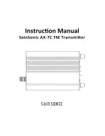 SainSonic AX-7C Instruction Manual preview