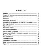 Preview for 2 page of SainSonic AX-7C Instruction Manual