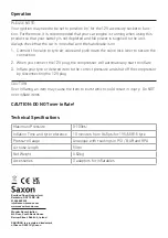 Preview for 4 page of Sakura SS3602 Operation Instructions