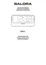 Preview for 1 page of Salora CR616 Instruction Manual