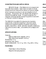 Preview for 2 page of Salter Brecknell MB-2610 User And Service Manual