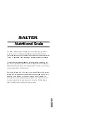 Preview for 2 page of Salter Housewares pmn Operating Instructions Manual