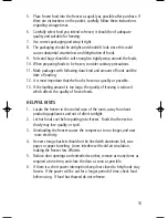 Preview for 10 page of Salton CF2137 Instruction Booklet