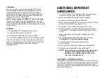 Preview for 18 page of Salton WALKMILL Owners And Operation Manual