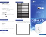 Preview for 1 page of Salus CE-HTR230 Installer Manual