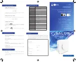 Preview for 1 page of Salus HTR24 Installer Manual