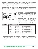 Preview for 21 page of Salus RT500ROF Instruction Manual