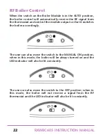 Preview for 22 page of Salus RXRT505 Instruction Manual