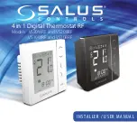 Salus VS10BRF Installer'S/User'S Manual preview