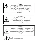 Preview for 2 page of SaMASZ Spin S Operator'S Manual