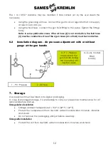 Preview for 12 page of SAMES KREMLIN 135756113 Translation From The Original Manual