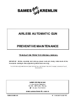 Preview for 36 page of SAMES KREMLIN ASC 240 Manual