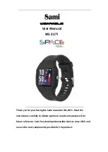 Sami wearable space kids WS-2371 User Manual preview