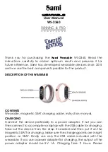 Sami WEARABLE WS-2360 User Manual preview