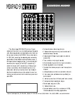 Samson Mixpad 9 Specification Sheet preview