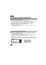 Preview for 6 page of Samsung 8 VP-W60 Owner'S Instruction Book