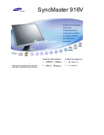 Samsung 916V - SyncMaster - 19" LCD Monitor (Spanish) Manual Del Usuario preview