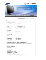 Preview for 77 page of Samsung 940T - SyncMaster - 19" LCD Monitor Manual Del Usuario