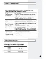 Preview for 23 page of Samsung AW1291L Owner'S Instructions Manual