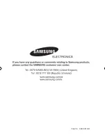 Preview for 44 page of Samsung BF64CCB Installation And Operating Instructions Manual