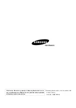 Preview for 2 page of Samsung C100R-5 Service Manual