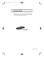 Preview for 36 page of Samsung CB-15K10ML Owner'S Instructions Manual