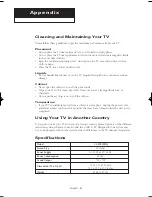 Preview for 61 page of Samsung CL-29Z40MQ Owner'S Instructions Manual