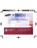 Samsung CL80 Quick Start Manual preview