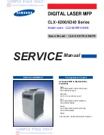 Samsung CLX-6200 SERIES Service Manual preview