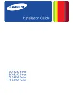 Preview for 1 page of Samsung CLX-9252 Series Installation Manual