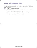 Preview for 5 page of Samsung CLX-9252 Series Installation Manual