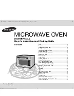 Preview for 1 page of Samsung CM1029A Owner'S Instructions And Cooking Manual