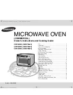 Samsung CM1329A/XEU Owner'S Instructions And Cooking Manual preview