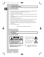 Preview for 2 page of Samsung COLOURTELEVISION Owner'S Instructions Manual