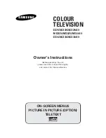 Samsung CS-29A10HW Owner'S Instructions Manual preview