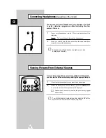 Preview for 38 page of Samsung CS-29D5W Owner'S Instructions Manual