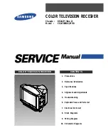 Preview for 1 page of Samsung CS21S8MUR Service Manual