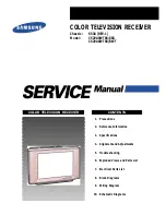 Preview for 1 page of Samsung CS29A5WT8X/XSG Service Manual